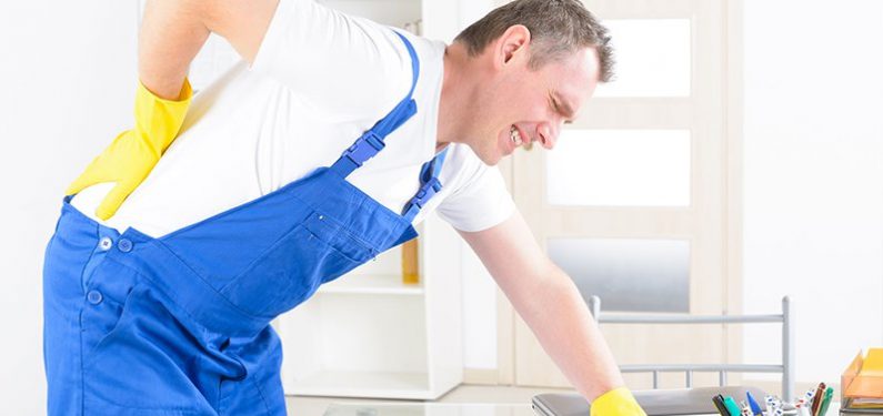 worker's compensation - Man with injured back