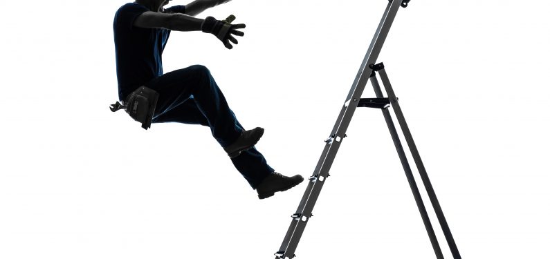 workers compensation - worker falling off ladder