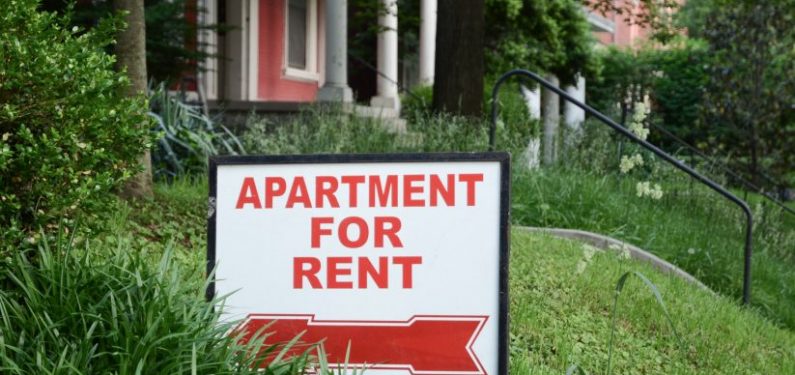 apartment for rent sign